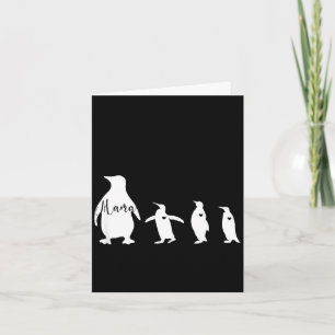 Pinguinkolonie Mama und Baby Muttertag  Karte