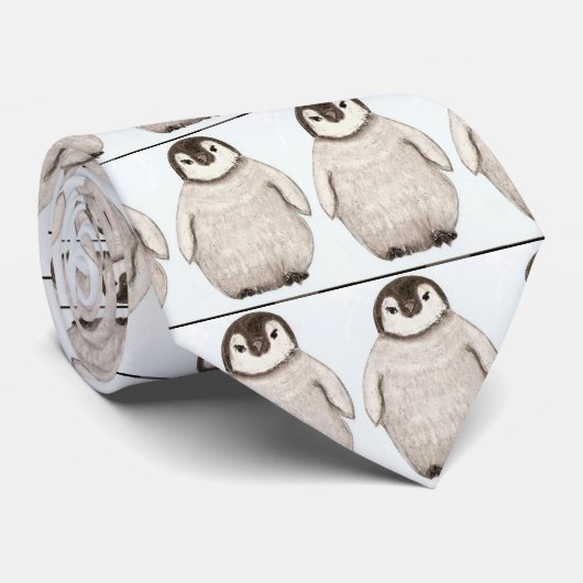 Pinguinküken Krawatte (Gerollt)