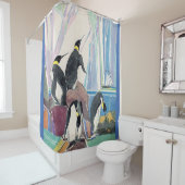 Pinguinland Duschvorhang (Beispiel)