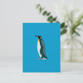 Pinguinlinux-Bild Postkarte (Stehend Vorderseite)