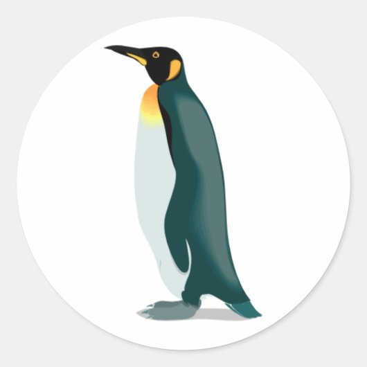 Pinguinlinux-Bild Runder Aufkleber (Vorderseite)