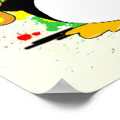 Pinguinmalerei Poster (Ecke)