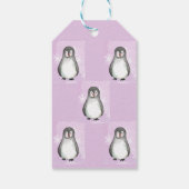 Pinguinmotiv Geschenkanhänger (Rückseite)