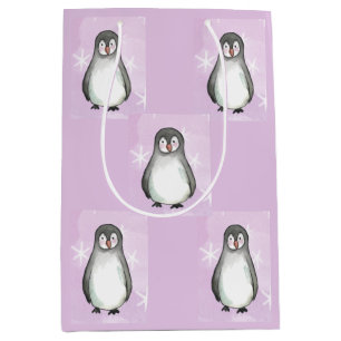 Pinguinmotiv Mittlere Geschenktüte