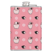 Pinguinmuster Flachmann (Rückseite)