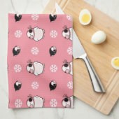 Pinguinmuster Küchentuch (Viertel Falte)