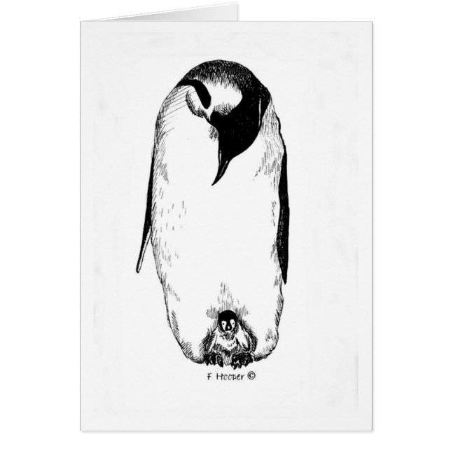 Pinguinmutter und -küken (Vorne)