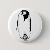 Pinguinmutter und -küken button (Vorderseite)