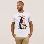 Pingüino Abstracto Moderno T-Shirt (Vorne ganz)