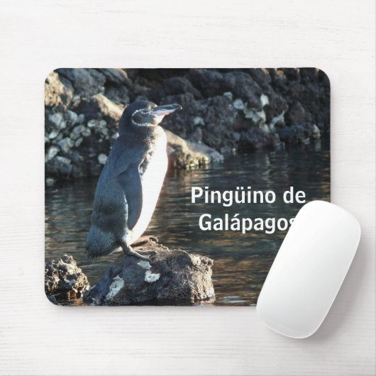 Pinguino De Galapagos Mousepad (Mit Mouse)