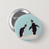 Pinguinpaar Button (Vorne & Hinten)