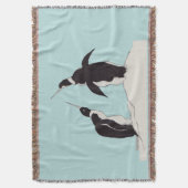 Pinguinpaar Decke (Vorderseite Vertikal)