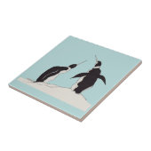 Pinguinpaar Fliese (Seite)