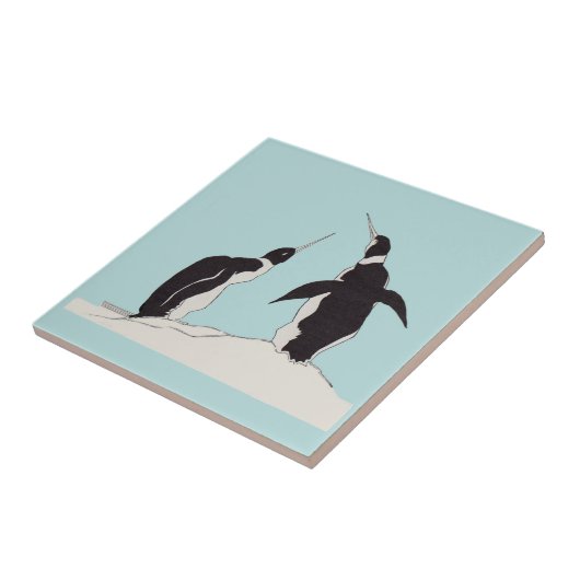 Pinguinpaar Fliese (Seite)