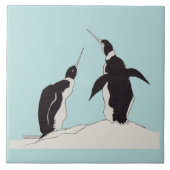 Pinguinpaar Fliese (Vorderseite)