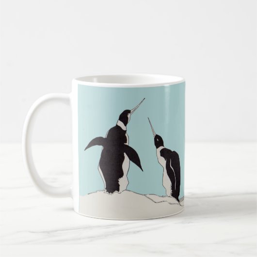 Pinguinpaar Kaffeetasse (Links)
