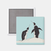 Pinguinpaar Magnet (Vorderseite/Rückseite)