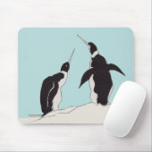 Pinguinpaar Mousepad (Mit Mouse)