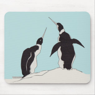 Pinguinpaar Mousepad