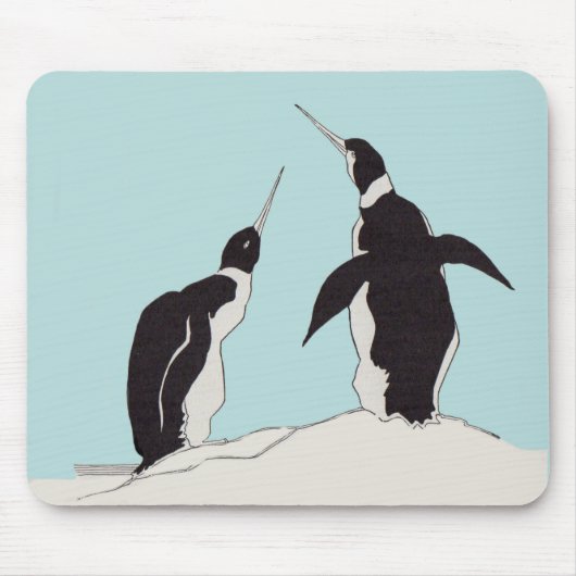 Pinguinpaar Mousepad (Vorne)