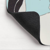 Pinguinpaar Mousepad (Ecke)