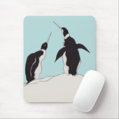 Pinguinpaar Mousepad (Mit Mouse)