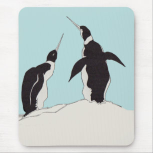 Pinguinpaar Mousepad