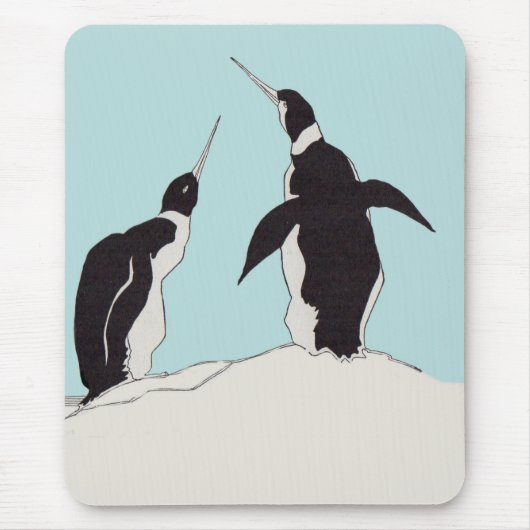 Pinguinpaar Mousepad (Vorne)