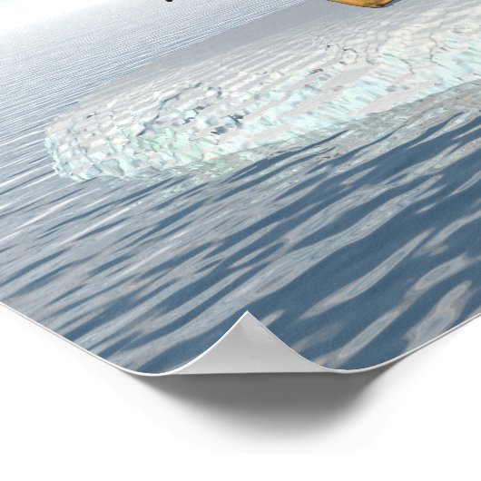 Pinguinpaar Poster (Ecke)