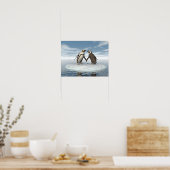 Pinguinpaar Poster (Küche)