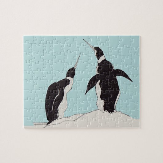 Pinguinpaar Puzzle (Horizontal)