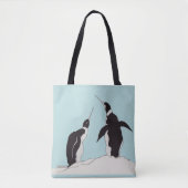 Pinguinpaar Tasche (Vorderseite)