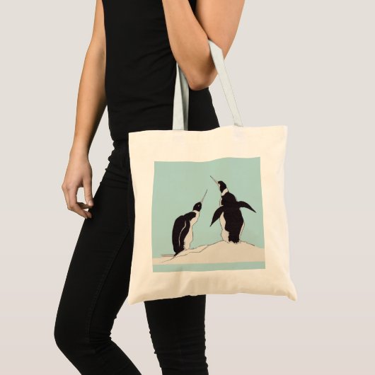 Pinguinpaar Tragetasche (Vorderseite (Produkt))