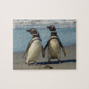 Pinguinpaare am Strand Puzzle