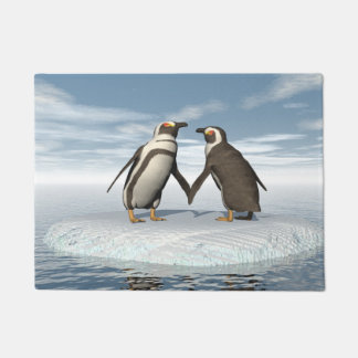 Pinguinpaare Fußmatte