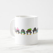 Pinguinparade Kaffeetasse (Vorderseite Links)