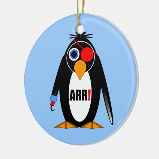Pinguinpirat Keramikornament (Links)