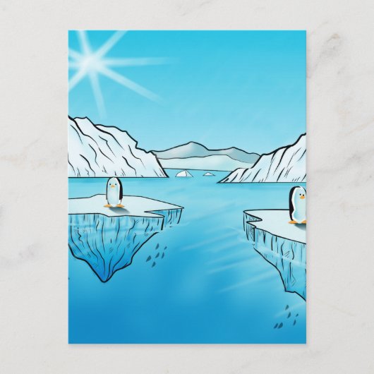 Pinguinprodukte Postkarte (Vorderseite)