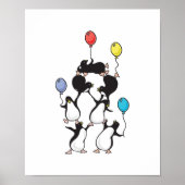 Pinguinpyramide Poster (Vorne)