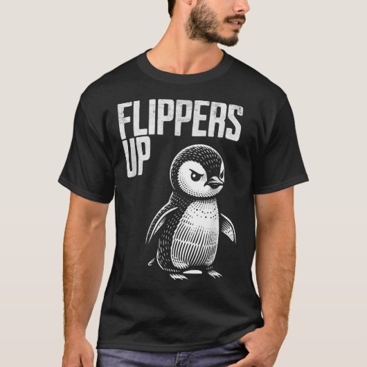 Pinguinresistenz subtil Anti-Protest T-Shirt (Vorderseite)