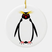 Pinguinrockhopper oder Makaroni Keramik Ornament (Hinten)