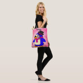 Pinguinrosa niedlicher Cartoon Tasche (Am Model)