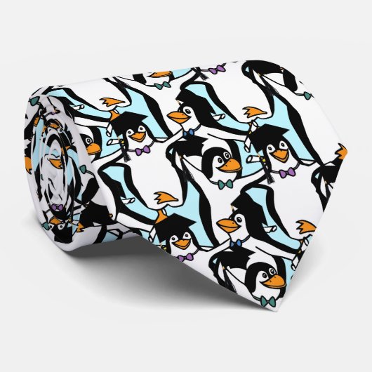Pinguins Abschluss Beste Freunde Krawatte (Gerollt)