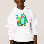 Pinguin's Aqua Sips Hoodie (Vorderseite)