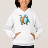 Pinguin's Aqua Sips Hoodie (Vorderseite)