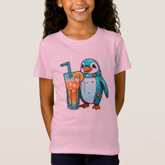 Pinguin's Aqua Sips T-Shirt (Vorderseite)