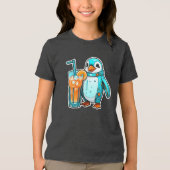 Pinguin's Aqua Sips Tri-Blend Shirt (Vorderseite)