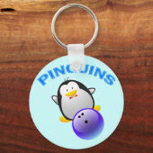 PINGUINS - BOWLING TEAM SCHLÜSSELANHÄNGER (Vorderseite)