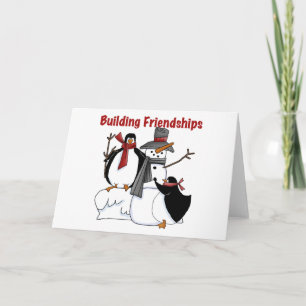 Pinguins Gebäude Freundschaftskleidung - Geschenke Feiertagskarte