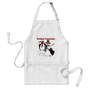 Pinguins Gebäude Freundschaftskleidung - Geschenke Schürze